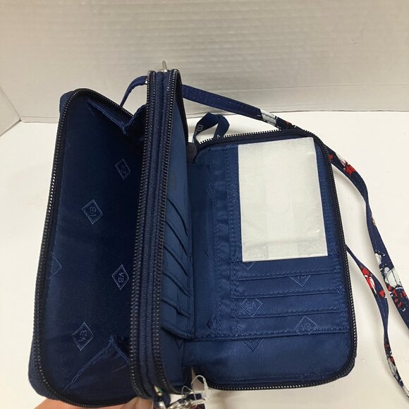 Vera Bradley Holiday Snow Globe Motifs RFID All In One Crossbody Bag - Picture 5 of 6